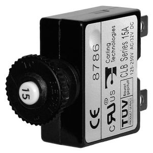 Blue Sea Circuit Breaker Push Button 5 Amp (click for enlarged image)